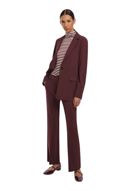 Pantalone dritto in jersey - BORDEAUX Emme Marella | FLARE002